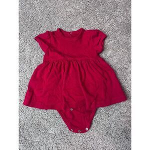 Primary red onesie‎ dress 3-6m